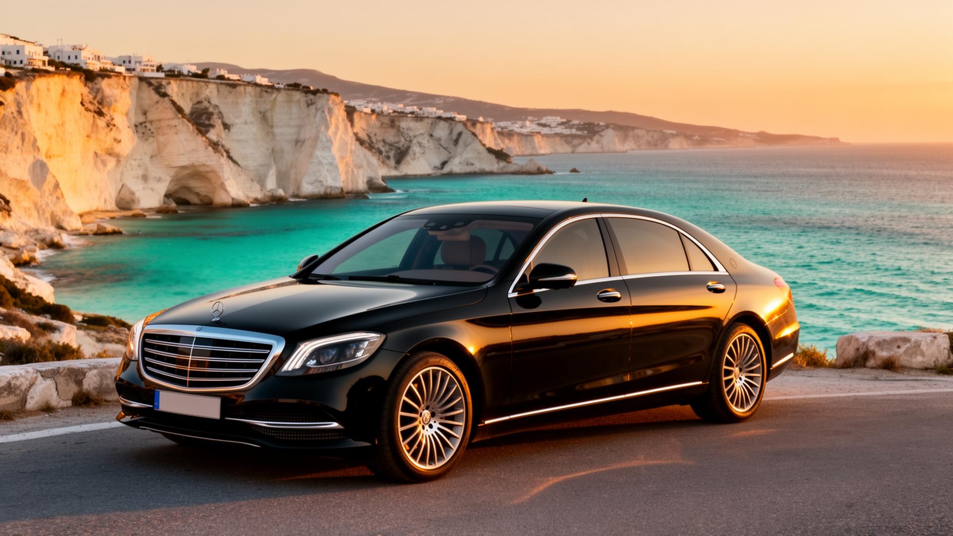 Luxury port transfer service at Greek cruise port